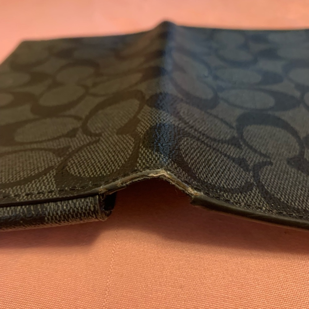 Black mens Coach wallet